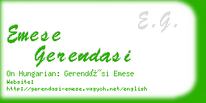 emese gerendasi business card